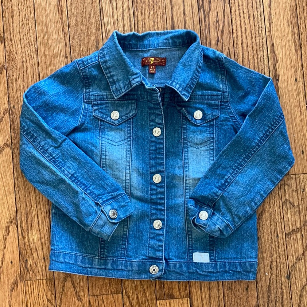 7 for all mankind girls jean jacket 4T